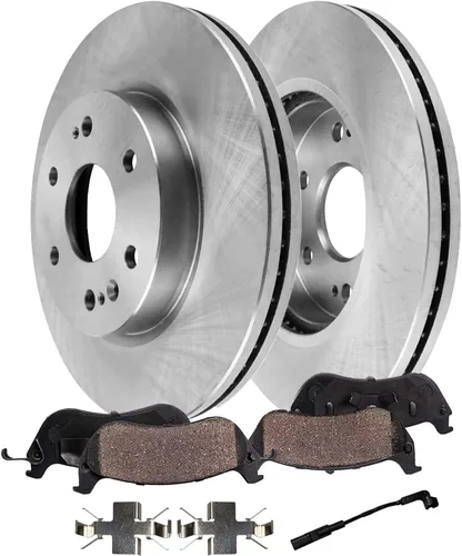 Vista 17 de Detroit Axle - Kit de freno delantero de 4 piezas para Dodge Caravan Plymouth Voyager 1991-1995 1991-1993 Grand Voyager, rotores de freno de disco