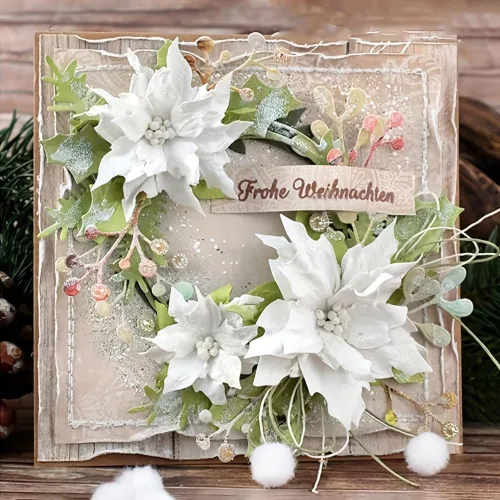 Vista 15 de Lapoo Troquel de Corte de Metal de Flores para Álbumes de Recortes - Plantillas de Corte Duraderas para Álbumes de Recortes DIY, Álbumes de Fotos