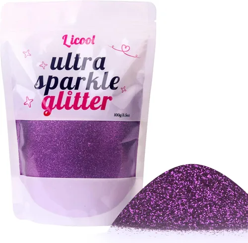 Vista 15 de Purpurina fina holográfica, 3.5 onzas / 3.5 onzas, paquetes de polvo de purpurina extrafina para resina, purpurina artesanal para vasos, fabricación