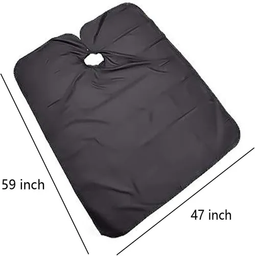 Vista 2 de Capas de peluquería con cierre a presión impermeable peluquería peinado corte de pelo colorante capa de nylon para peluquería peluquería