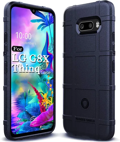 Vista 8 de Funda LG G8 ThinQ - TPU absorción de impactos - Biseles elevados - Negro