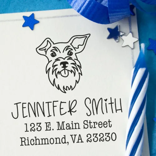 Vista 85 de Sello de dirección personalizado Basset Hound – Sello personalizable con nombre y dirección para sobres, ideal para amantes de los perros