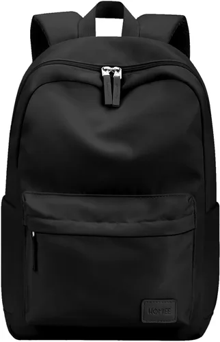 Vista 9 de HOMIEE Mochila ligera para laptop de uso casual, se adapta a computadoras de 15.6 pulgadas, resistente al agua, pequeña, linda, unisex, mochila