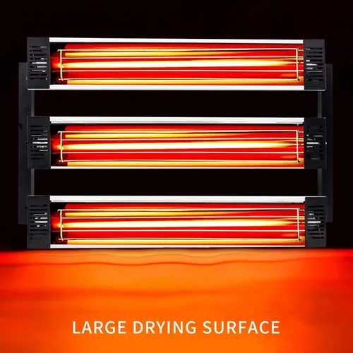 Vista 6 de Lámpara de curado de pintura infrarroja 3000 W 110 V lámpara de calor infrarrojo de onda corta para reparación de carrocería de automóvil, sistemas