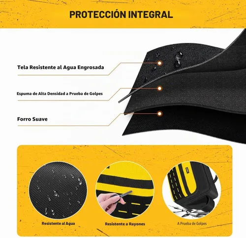 Vista 3 de Bolsa de compresor de aire compatible con el inflador de neumáticos DEWALT 20V Max (DCC020IB), funda de inflador portátil compatible