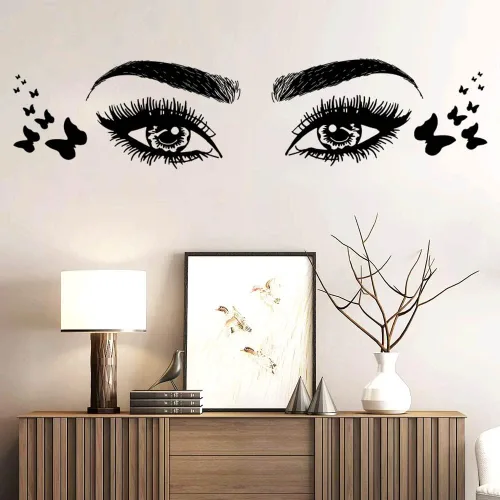 Vista 3 de Calcomanías de pared de vinilo – Calcomanías de pared con cita motivacional para dormitorio, sala de estar y comedor, decoración del hogar
