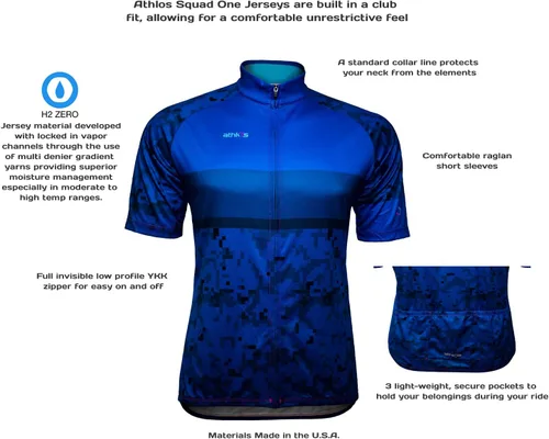 Vista 5 de athlos - Maillot de ciclismo Squad One para hombre