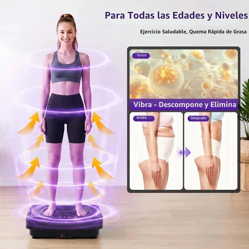 Vista 2 de Homesy Vibration Plate Exercise Machine Shake Plate for Lymphatic Drainage