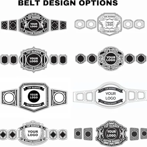 Vista 6 de HANDSY Cinturón de campeonato personalizable para todos los deportes, cinturón de campeonato de lucha libre personalizado