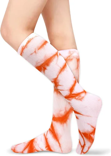 Vista 6 de Benefeet Sox Calcetines altos de poliéster para mujeres y niñas, calcetines largos de tubo unisex, suaves, acogedores, calcetines de pantorrilla