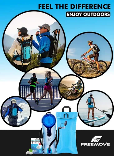 Vista 8 de Paquete de hidratación con bolsa de agua de 2L o 3L y bolsa enfriadora > Mantiene la bebida fresca y protege las vejigas > Depósito Camelback
