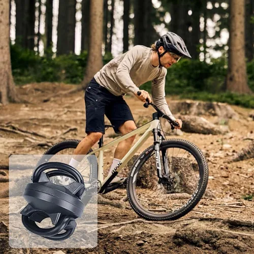 Vista 7 de Paquete de 2 soportes para linterna de bicicleta, accesorios universales de montaje de luz de bicicleta, abrazadera ajustable para linterna