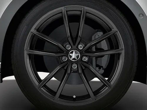 Vista 4 de 4 tapas centrales de aleación para rueda de 2.4 pulgadas compatibles con tapacubos VW 3B7 601 171 / 6U7 601 171 Silver Star CV 43