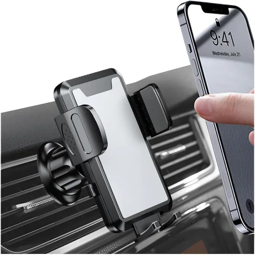 Vista 7 de BESULEN Soporte de teléfono para automóvil, soporte de teléfono celular con ventilación de aire, soporte de teléfono celular manos libres, soporte