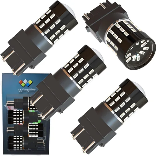 Vista 22 de BAU15S PY21W 1156PY 7507 7510 9507 Bombillas LED súper brillantes color amarillo ámbar de 54 SMD 3014 12V-24V para indicadores de posición, luz
