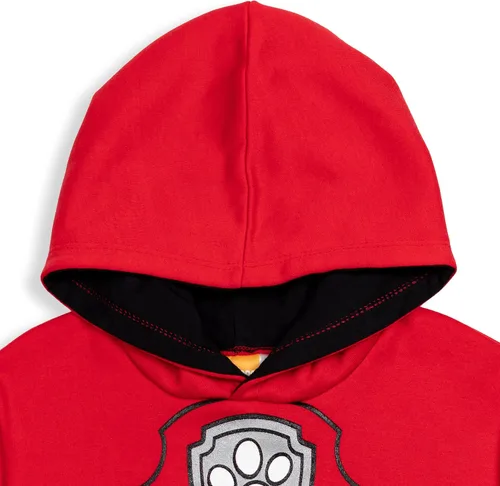 Vista 3 de Paw Patrol Chase Marshall Rubble Zuma - Sudadera con capucha de forro polar para niños pequeños, Metálico