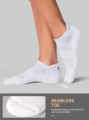 Vista 3 de CelerSport - Calcetines deportivos bajos al tobillo, deportivos (6 pares)