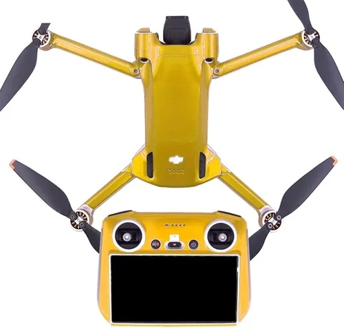 Vista 5 de Mini 3 Pro Drone PVC Skin Dron, cuerpo completo, brazo protector de piel de brazo protector de control remoto, calcomanías para drone para D-ji Mini