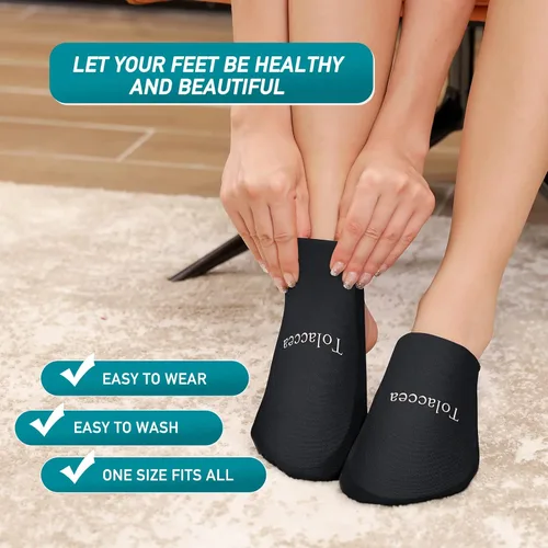 Vista 5 de Paquete de hielo de pies para dedos de los pies, paquete de hielo de gel reutilizable para terapias frías y calientes, paquete frío flexible