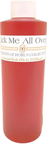 Vista 5 de Lick Me All Over Fragancia de aceite corporal perfumado [tapa abatible - Rojo - 1 oz.] - ID#3795