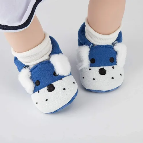 Vista 3 de Sawimlgy Pantuflas de dibujos animados para recién nacidos, para bebés, niños y niñas, suela antideslizante suave, suela antideslizante, zapatos