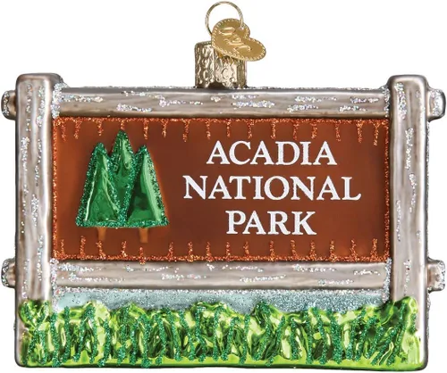 Vista 8 de Old World Christmas - Adorno de vidrio soplado del Parque Nacional Bryce Canyon para árbol de Navidad, decoración festiva hecha a mano, colección