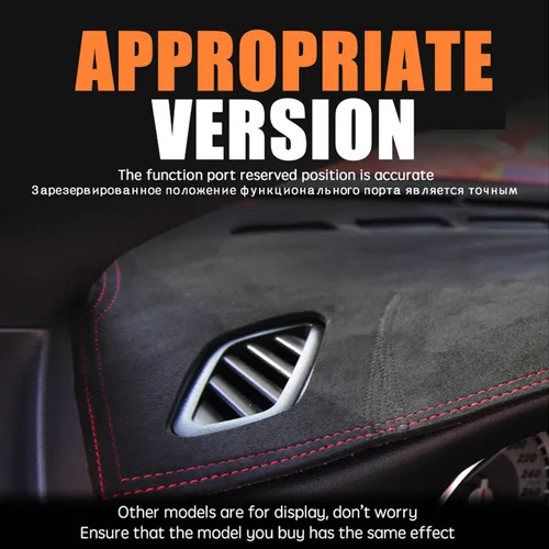 Vista 3 de BORATO Car Dashboard Cover Dashboard Sunshade Protector Mat Carpets，for Chevrolet Aveo 2014 Accessories