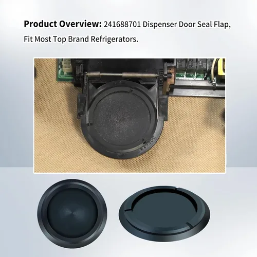 Vista 3 de 241688701 Dispensador de refrigerador de hielo Chute Door Seal Flap Parts 1 Unidades, reemplaza 5304421629 7241688701 Compatible con Electrolux