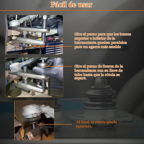 Vista 3 de ReluxGo herramienta separadora de rótula de 32mm herramienta de extracción de rótula para separar brazos de rótula y varillas de acoplamiento