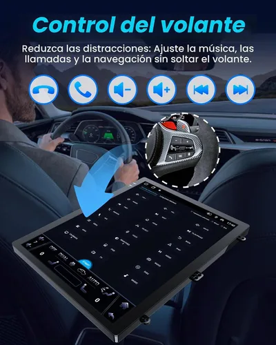 Vista 7 de [8Core 4G+64G] Radio de coche para Ford F150 2013 2014: 12.1 '' HD pantalla táctil estéreo con Carplay inalámbrico Android Auto 5G WiFi