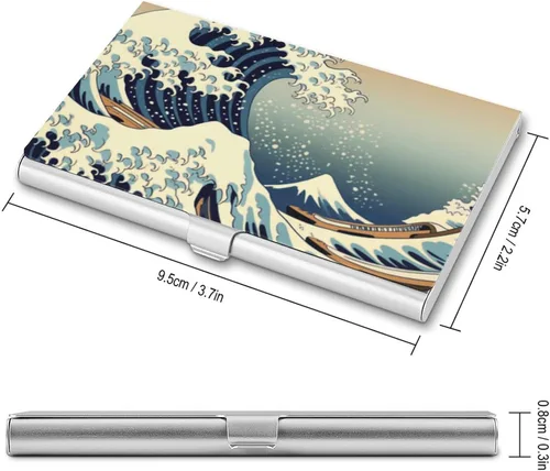 Vista 2 de Gran soporte para tarjetas de visita Fuji, funda de bolsillo para tarjetas de visita delgada, tarjetero para tarjetas de visita, tarjetero