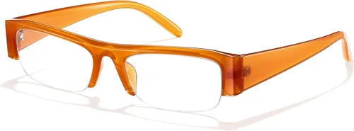 Vista 9 de livho Lentes retro elegantes con bloqueo de luz azul — Marco rectangular estrecho de principios de la década de 2000 para mujer