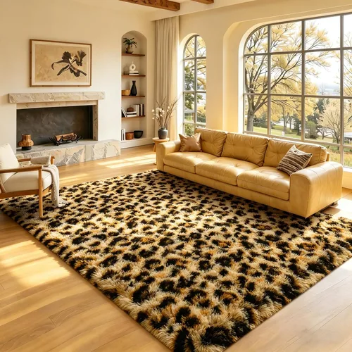 Vista 12 de BENRON Alfombras de pasillo rosas para dormitorio de niñas, estampado de leopardo, 2 x 6 pies para decoración de habitación de niños, guardería