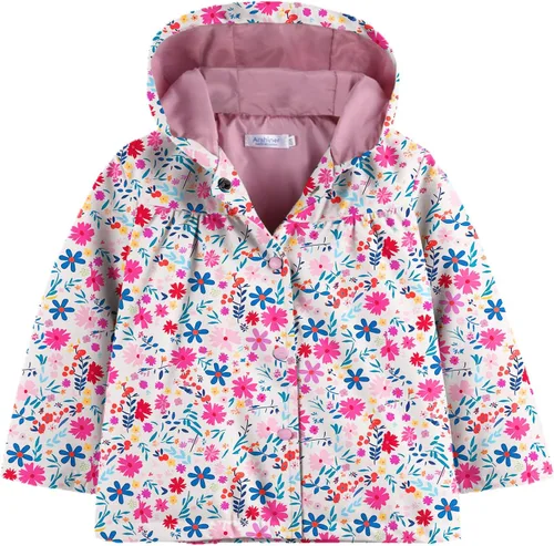 Vista 28 de Arshiner Chamarra impermeable con capucha para niña, para bebé y niño
