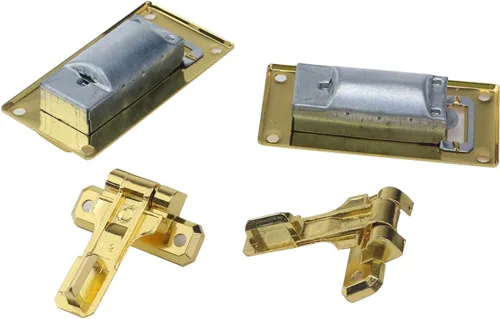 Vista 5 de Cerradura de combinación de maleta de equipaje, hebilla de bloqueo de contraseña de 3 dígitos para caja de herramientas, con tornillos (dorado)