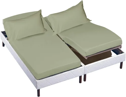 Vista 37 de Cottingon Juego de sábanas cortas de 4 piezas para caravana tamaño Queen, 100% algodón egipcio de fibra extra larga premium, juego de sábanas suaves