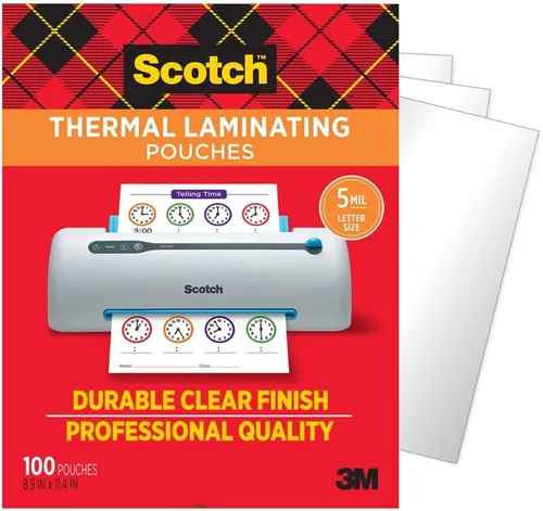Vista 12 de Fundas térmicas de Scotch, de 5 mil, 8.9 x 11.4 pulgadas Paquete de 50