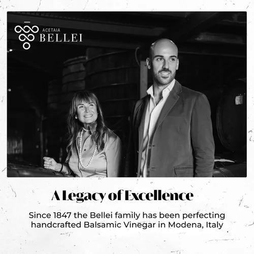 Vista 7 de Acetaia Bellei Condimento balsámico italiano - Caja de regalo de vinagre italiano gourmet, aderezo italiano dulce, acidez ligera, balsámico
