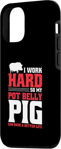 Vista 2 de iPhone 15 Pot Bellied Pig Owner Peluche Animal Toy Pot Belly Pig Lover Case
