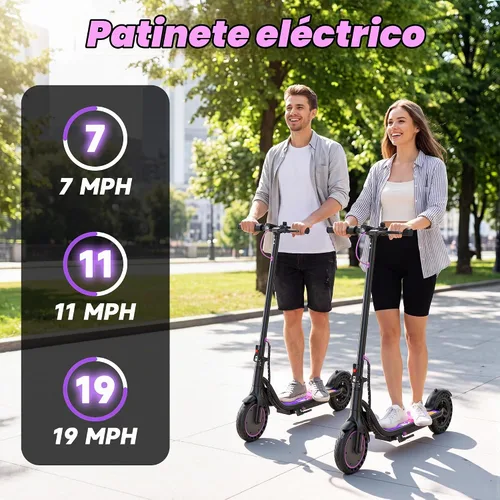 Vista 8 de Aovowheel Scooter eléctrico para adultos, plegable E Scooter Conmuting