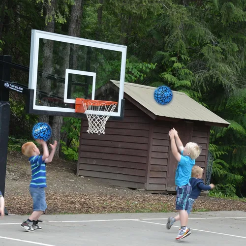 Vista 6 de Balón de baloncesto de goma oficial para interiores y exteriores, para hombres, tamaño 3/4/5/6/7 para niños, jóvenes, adolescentes, niños y niñas
