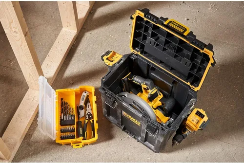 Vista 11 de DEWALT TOUGHSYSTEM 2.0 Caja de herramientas profunda compacta y duradera con divisores extraíbles (DWST08035)