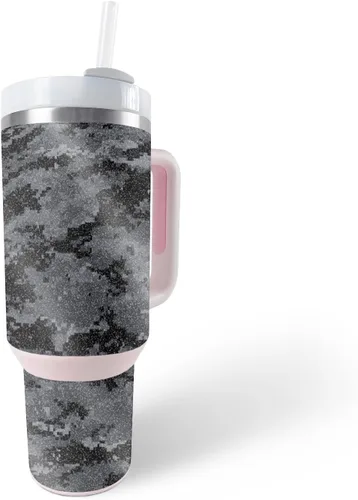 Vista 31 de MightySkins - Vaso con purpurina brillante compatible con Stanley The Quencher H2.0 FlowState de 40 onzas, Crazy Tikis, acabado protector y duradero