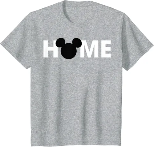 Vista 6 de Disney Mickey And Friends Mickey Silhouette Home - Camiseta, gris, S Gris Oscuro