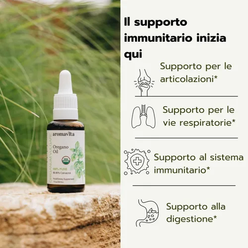 Vista 5 de Aceite Esencial Orgánico de Orégano - 100% Puro Aceite de Orégano Griego No Diluido con Carvacrol - Más del 86%, No GMO, Gotas Líquidas Orgánicas