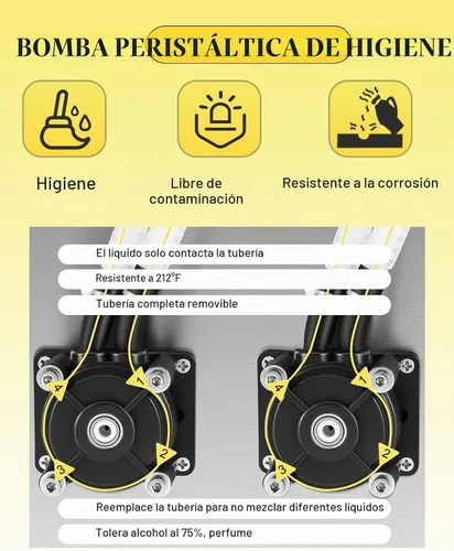 Vista 2 de Máquina de llenado de líquidos Máquina de llenado de botellas con bomba peristáltica de 22 onzas/min Máquina automática de llenado de botellas