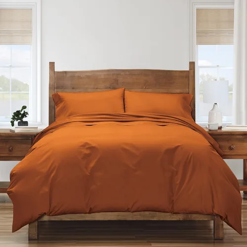 Vista 6 de Cuddledown Heritage - Funda de edredón 100% algodón Calidad Premium Tejido de satén ultrasuave Transpirable Cierre de botón Individual