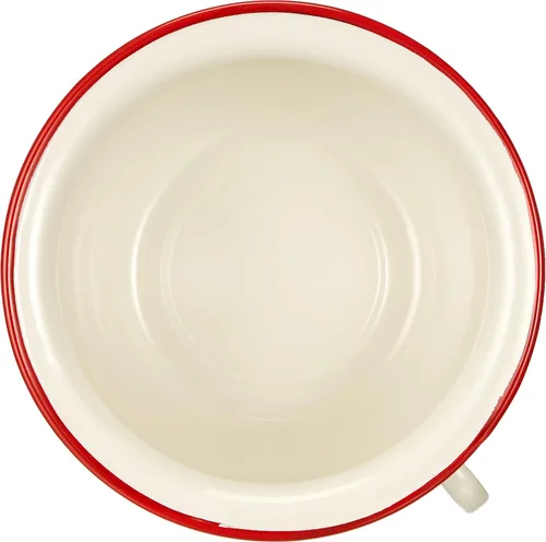 Vista 3 de IBILI Olla de cámara 3,5 l de acero esmaltado en blanco/rojo, 9.4 x 9.4 x 2.0 in