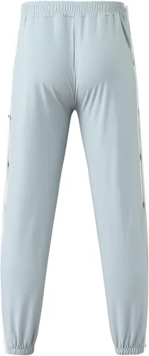 Vista 5 de Pantalones de deporte sueltos para hombre, con botones a presión, pierna abierta, baloncesto, deportes, cirugía, pantalones holgados con bolsillo