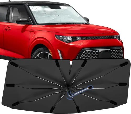 Vista 24 de Sombrilla Parasol para Parabrisas para Mazda 3 2014-2026, Parasol Plegable para Coche para Ventana Delantera, Visera Protectora Solar Altamente